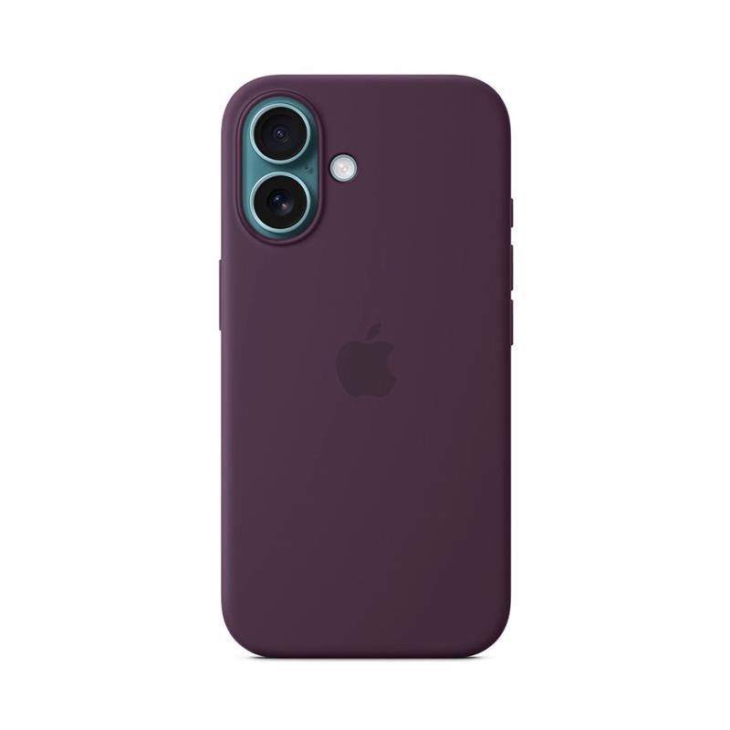 iPhone 16 Silicone Case with MagSafe - Plum 