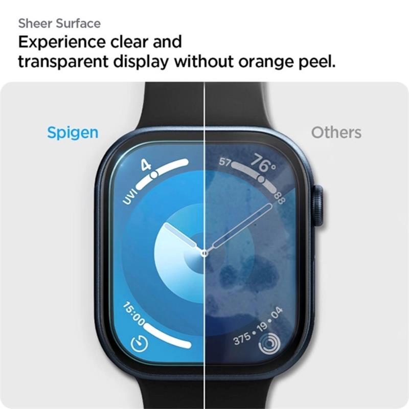 Spigen ochranné sklo Eliteshield EZ Fit pre Apple Watch 10/11 46mm - Clear 