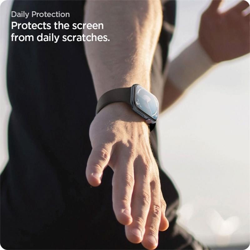 Spigen ochranné sklo Eliteshield EZ Fit pre Apple Watch 10/11 46mm - Clear 