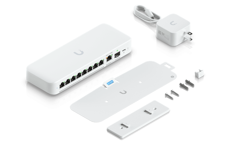 Ubiquiti UniFi switch USW Flex 2,5G   8x 2.5Gbps + 1x 10Gbps/SFP+  indoor 
