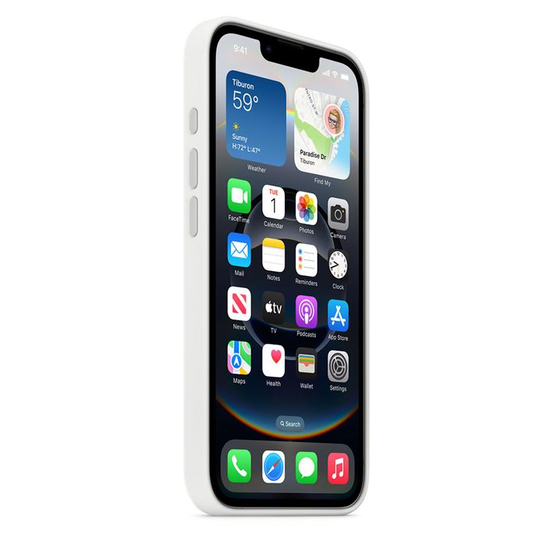 Apple iPhone 16e Silicone Case – White 