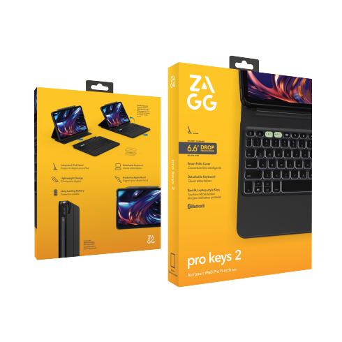 ZAGG klávesnice Pro Keys 2 pre iPad Pro 11" M4/M5 CZ/SK - Black 