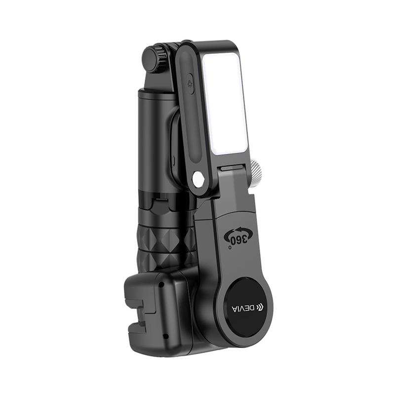 Devia Tripod Stand Multi-functional Desktop Gimbal Selfie-Stick - Black 