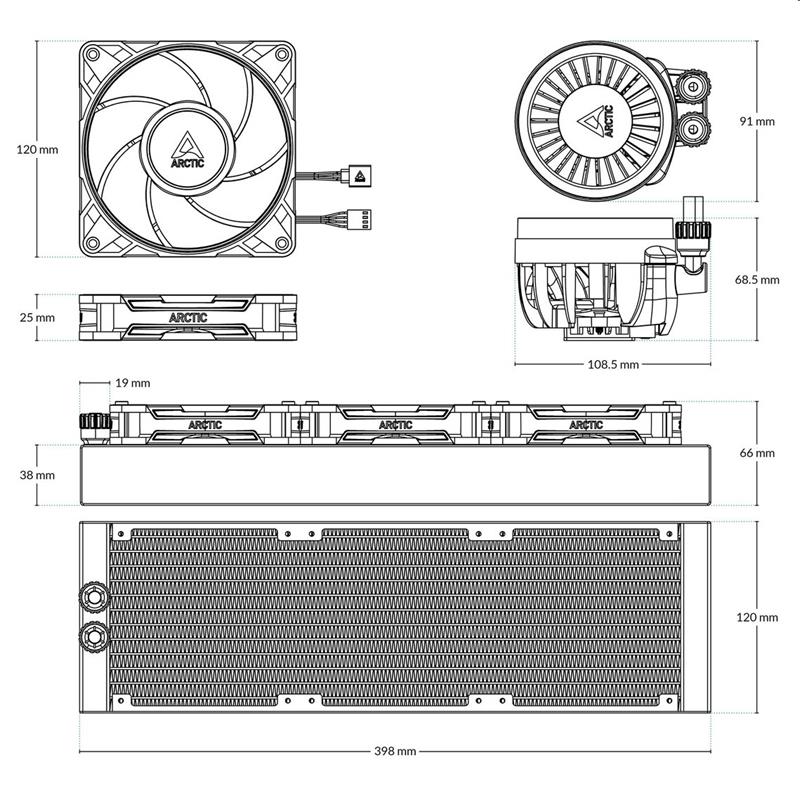 Arctic chladič CPU Liquid Freezer III Pro 360 