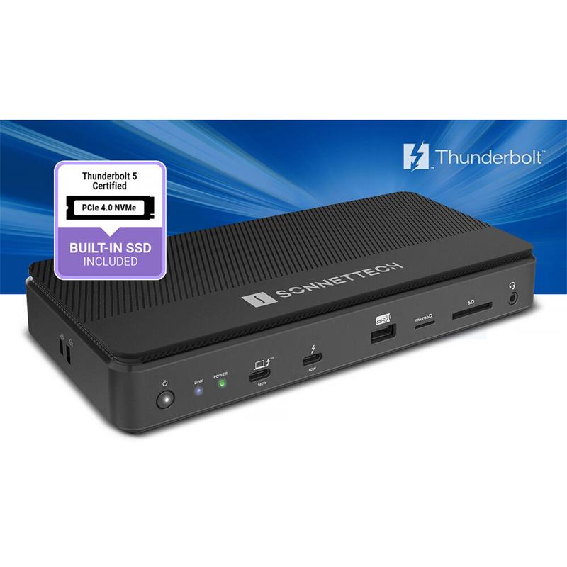 Sonnet Echo 13 Thunderbolt 5 SSD Dock 2TB - Black 