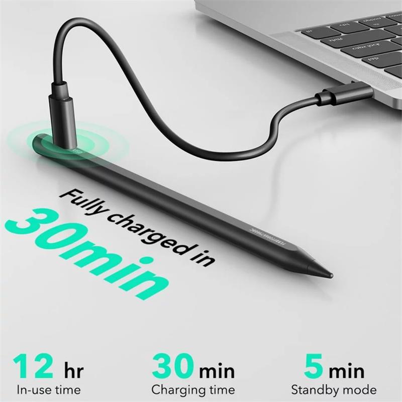 ESR stylus Geo Digital Pencil with built-in Apple Find My Technology - Black 