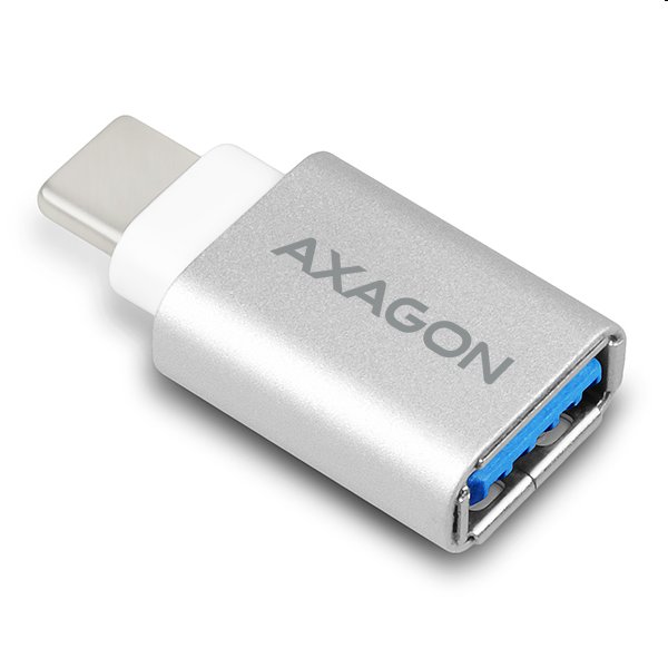 AXAGON RUCM-AFA, redukcia USB-C (M) -> USB-A (F), USB 3.2 Gen 2, 3A, ALU 