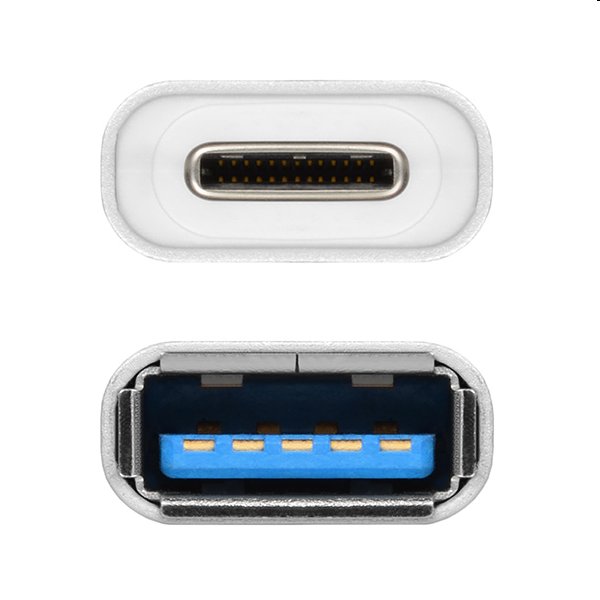 AXAGON RUCM-AFA, redukcia USB-C (M) -> USB-A (F), USB 3.2 Gen 2, 3A, ALU 