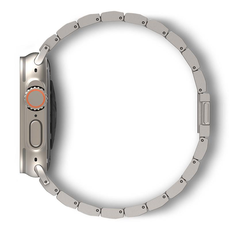 Decoded remienok Titanium Traction Strap pre Apple Watch 44-49mm - Natural Titanium 