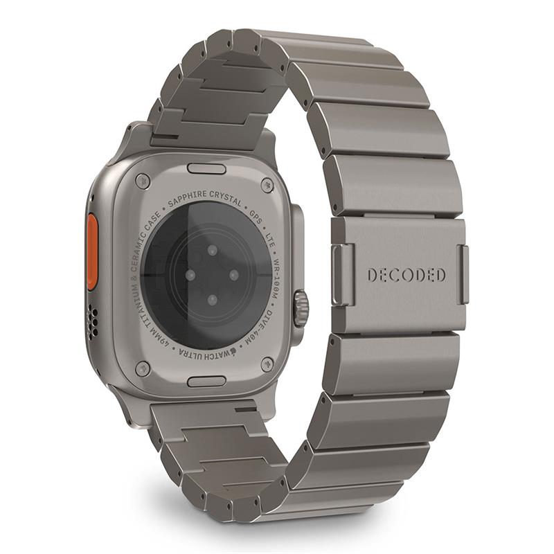Decoded remienok Titanium Traction Strap pre Apple Watch 44-49mm - Natural Titanium 