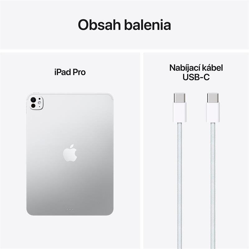 iPad Pro 11" Wi-Fi 512GB štandardné sklo - Strieborný (2025) 