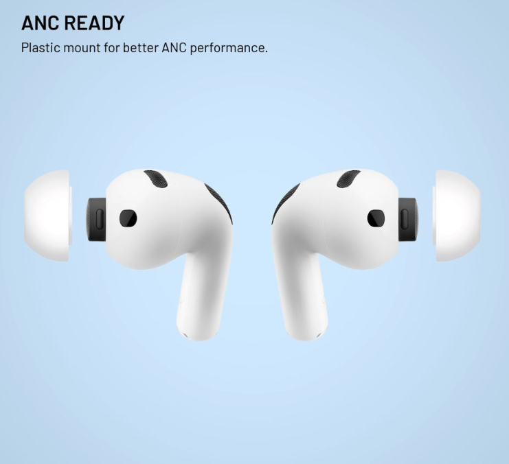 FIXED silikonové štuple pre Apple AirPods Pro 3, veľkosť L, 2 sady 