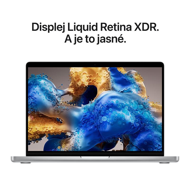 MacBook Pro 14" Apple M5 Pro 15C CPU 16C GPU 24GB 2TB Strieborný SK 
