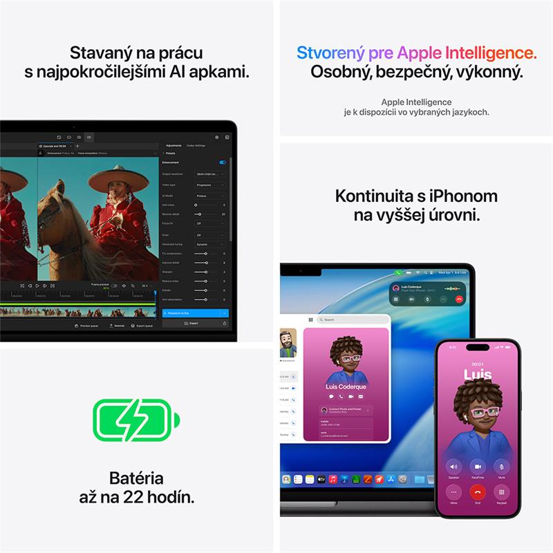 MacBook Pro 14" Apple M5 Pro 15C CPU 16C GPU 24GB 2TB Kozmický čierny SK 