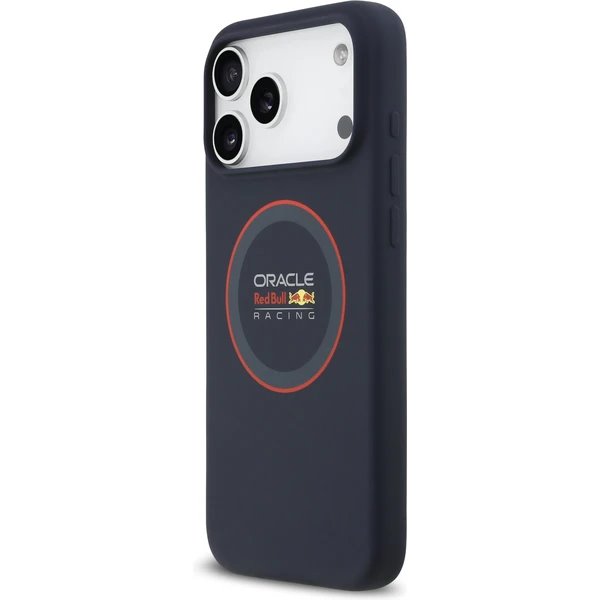 Red Bull Silicone Red Ring MagSafe Zadný Kryt pre iPhone 17 Pro modrý 