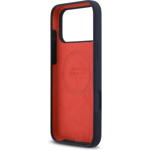 Red Bull Silicone Red Ring MagSafe Zadný Kryt pre iPhone 17 Pro modrý 