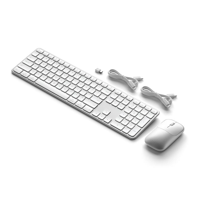 Satechi klávesnica + myš Slim CEX3 Wireless Combo - Silver 
