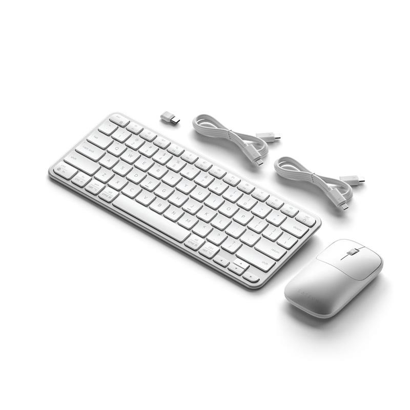 Satechi klávesnica + myš Slim CEX1 Wireless Combo - Silver 