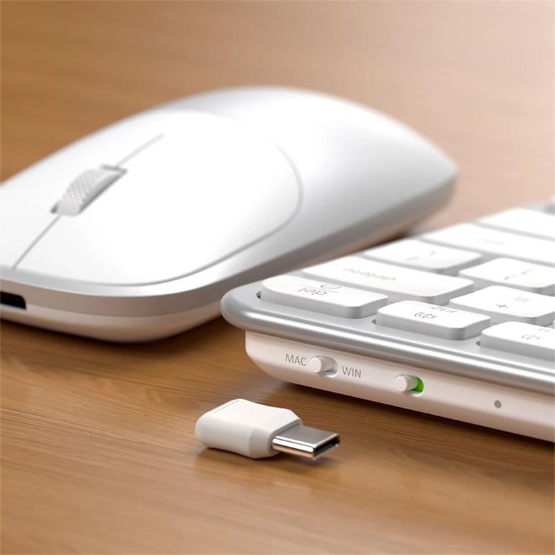 Satechi klávesnica + myš Slim CEX1 Wireless Combo - Silver 