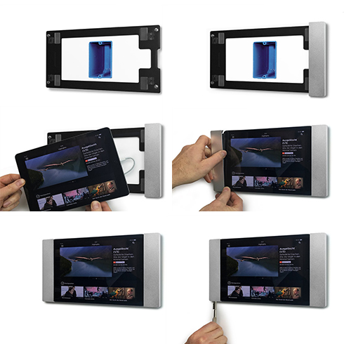 smart things sDock Fix A10" Silver - wall mount for iPad Air 2019/iPad 2019/iPad 2020/iPad Pro 10,5" 