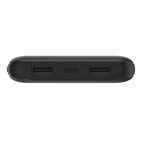 Belkin Boost Charge 3-Port Powerbank 10K + USB-A to USB-C kábel - Black 