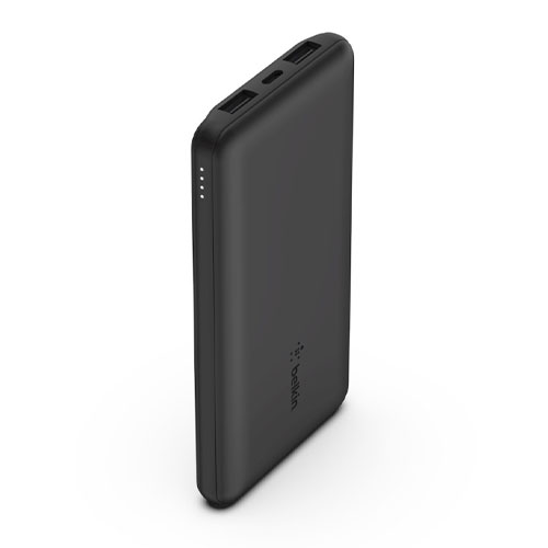 Belkin Boost Charge 3-Port Powerbank 10K + USB-A to USB-C kábel - Black 