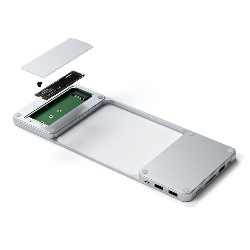 Satechi USB-C Slim Dock pre 24" iMac 2021 & 2023 - Silver Aluminium 