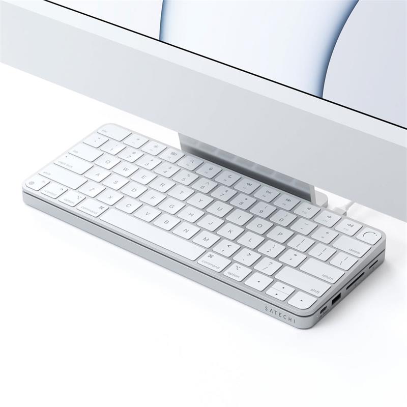 Satechi USB-C Slim Dock pre 24" iMac 2021 & 2023 - Silver Aluminium 