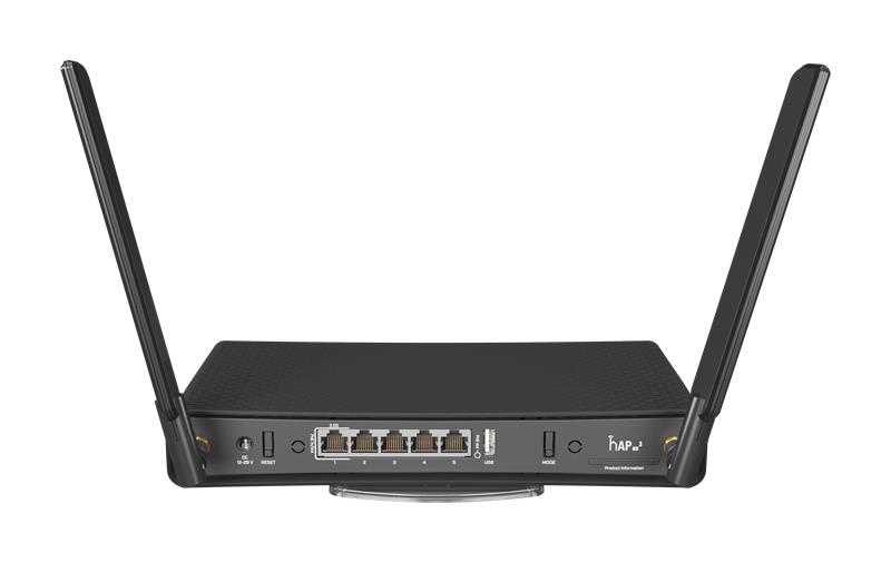 MIKROTIK RouterBOARD hAP ax3 + L6 (1,8GHz; 1GB RAM, 1x2,5GBLAN + 4xGLAN switch, 1x 2,4+5GHz 802.11ax plastic case, zdroj) 