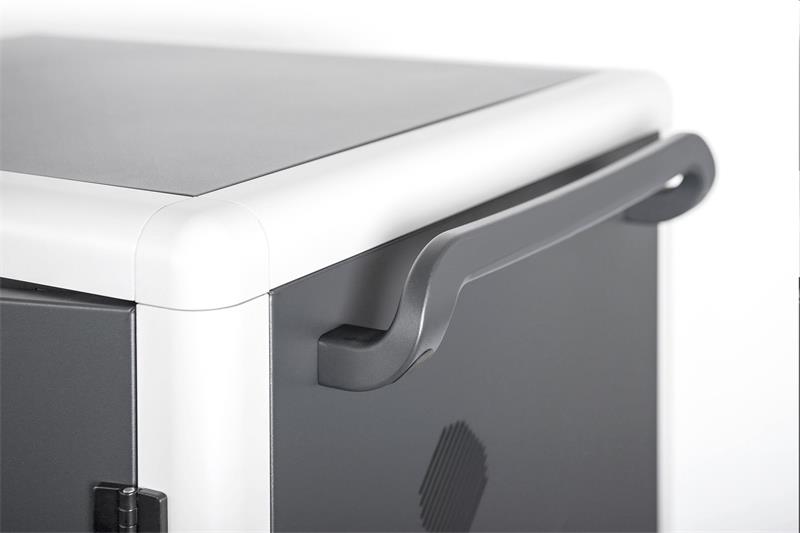 DIGITUS nabíjecí vozík pro notebooky/tablety, až pro 30 zařízení do 15,6", 30xUSB-A (5V/2,1A - 10W na zař.) 