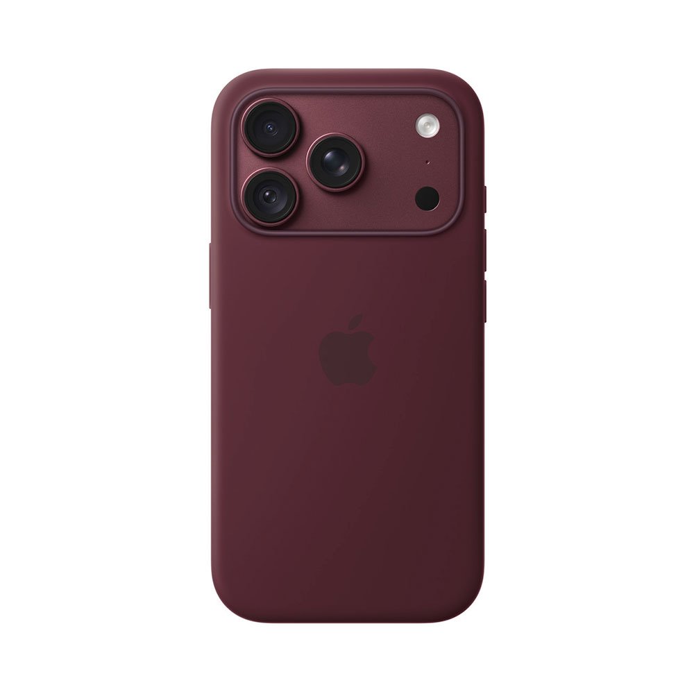 iPhone 18 Pre Silicone Case with MS - Burgundy