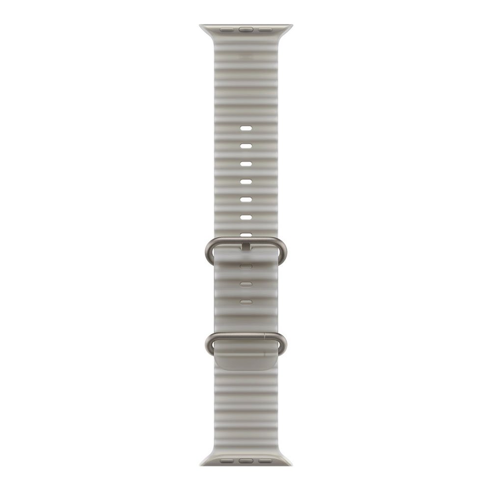 Apple Watch 49mm Translucent Grey Ocean Band - Natural Titanium Finish