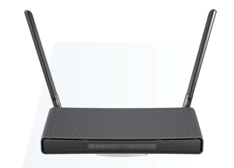 MIKROTIK RouterBOARD hAP AC3 + L4 (716MHz; 256MB RAM, 5xGLAN switch, 1x 2,4+5GHz 802.11ac plastic case, zdroj)