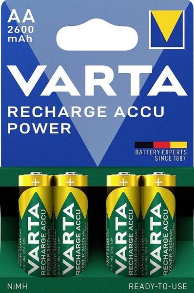 Varta Rechargeable Accu 4 AA 2600mAh R2U
