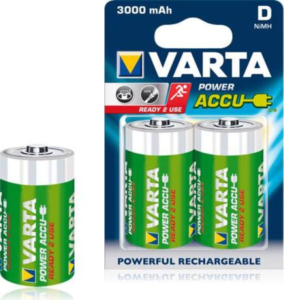 Varta Power Accu D 2x R2U 3000mAh 